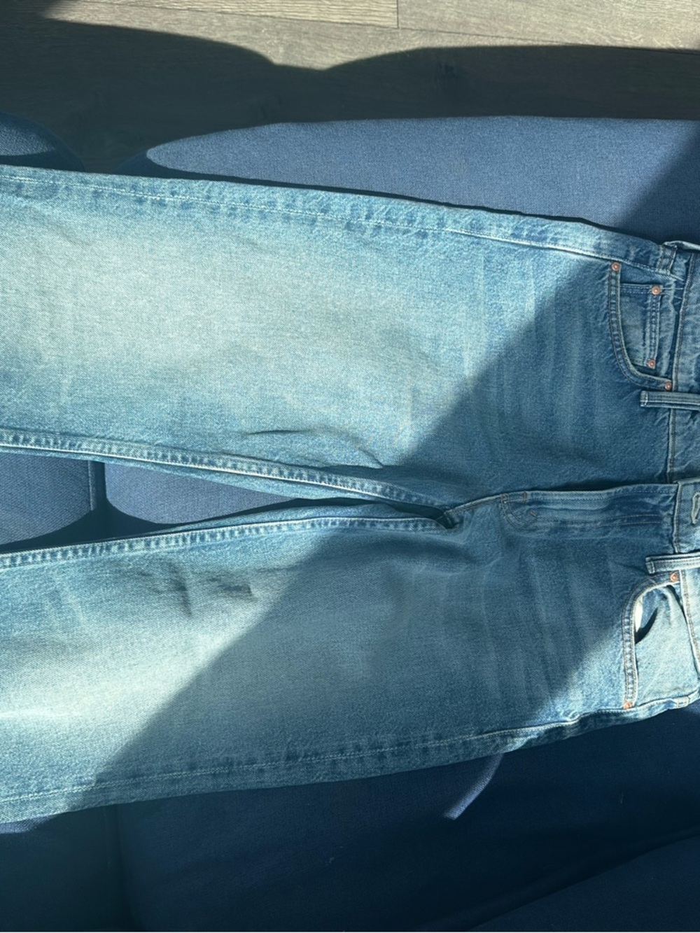 MOTHER Light Blue Relaxed womens Jeans - Picture 2 of 9